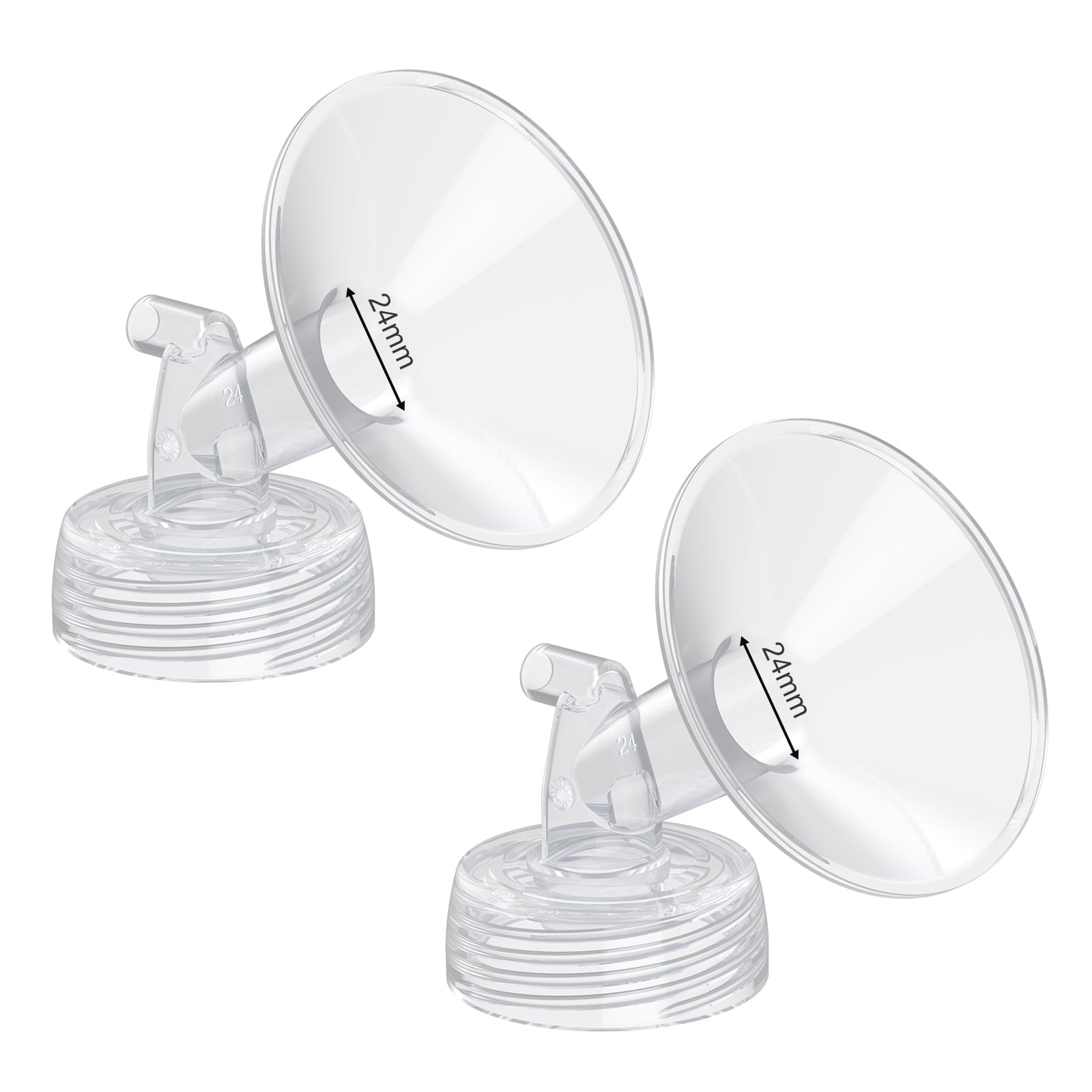 Paruu Pump Parts Compatible with Spectra S1/S2/9 Plus, Not Original Accessories, Replacements Include 24mm Flange, 2Pack