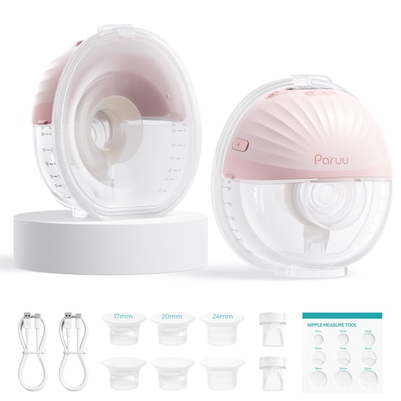 Paruu Wearable Breast Pump Hands-Free, Portable Breast Pump,Electric Breast Pump p10pro