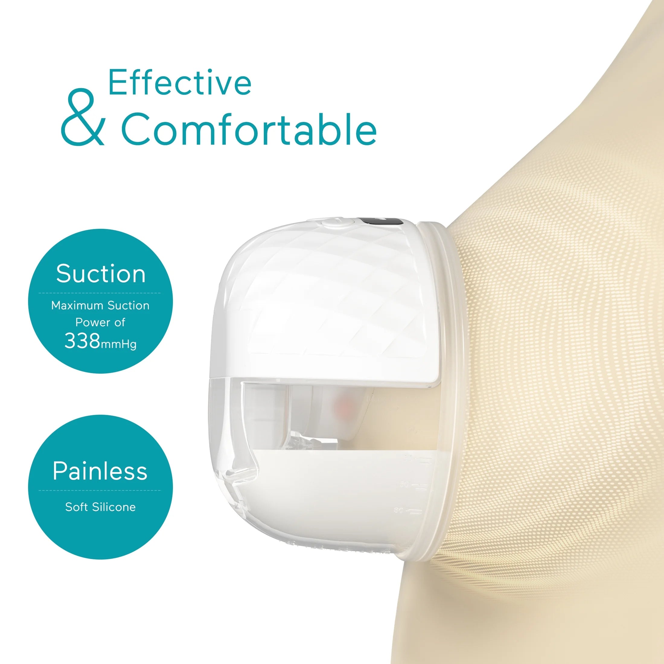 Paruu Hands Free Breast Pump, Double Wearable Electric Breast Pump with 4 Sizes Flange 4 Modes & 9 Levels