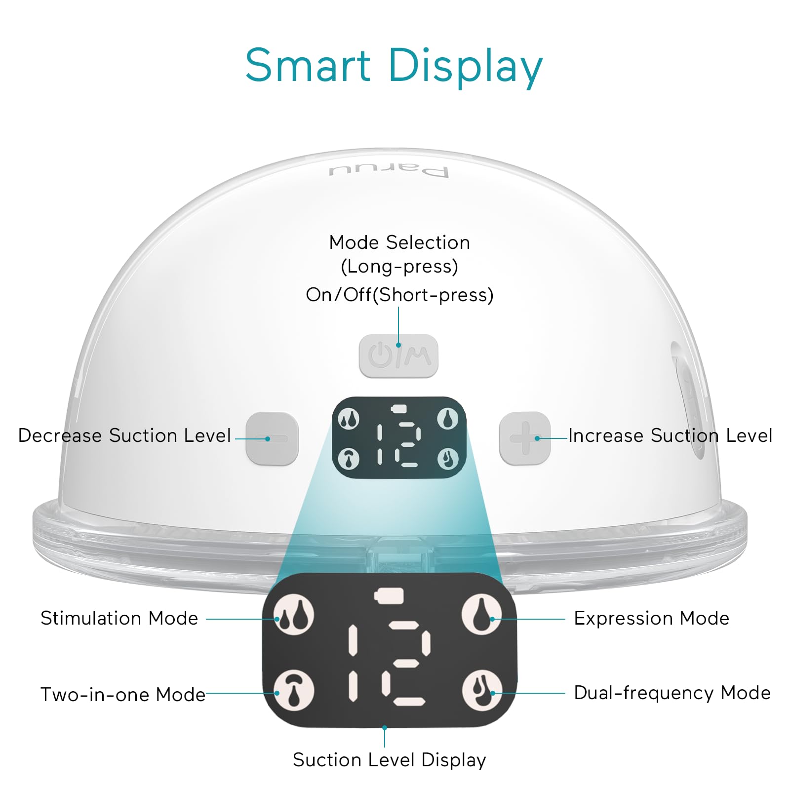 Paruu Wearable Breast Pump P16